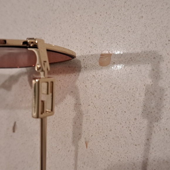 New Fendi Brown Square Monogram Lens Sunglasses - Picture 7 of 9